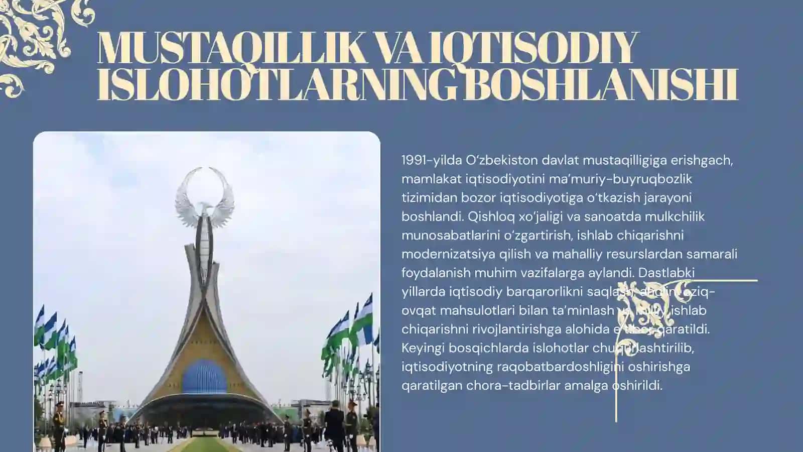 MUSTAQILLIK YILLARIDA QISHLOQ XO‘JALIGI VA SANOAT SOHASIDAGI O‘ZGARISHLAR 3