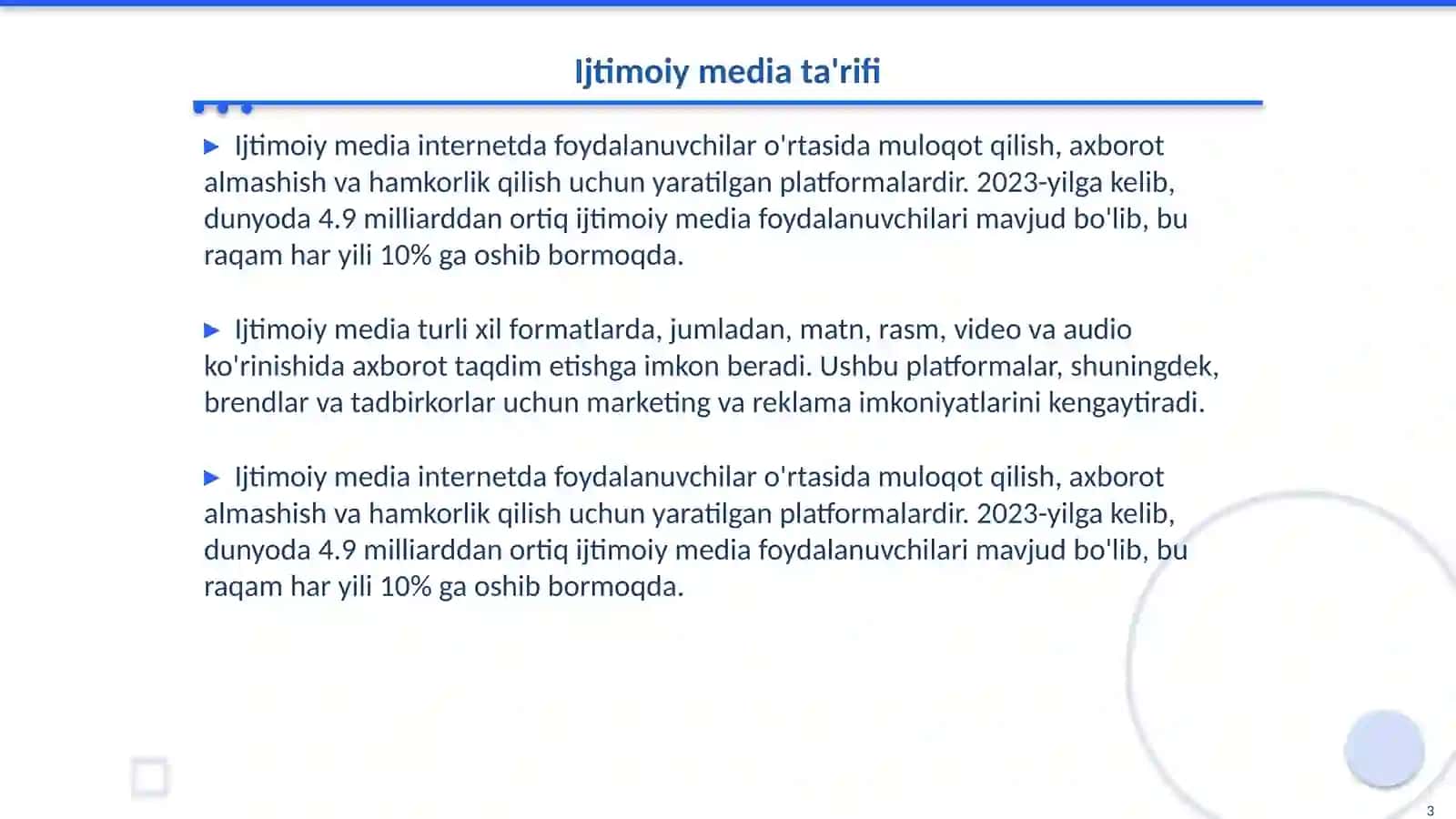 Ijtimoiy mediada taxdid va xavf xatarlar 3