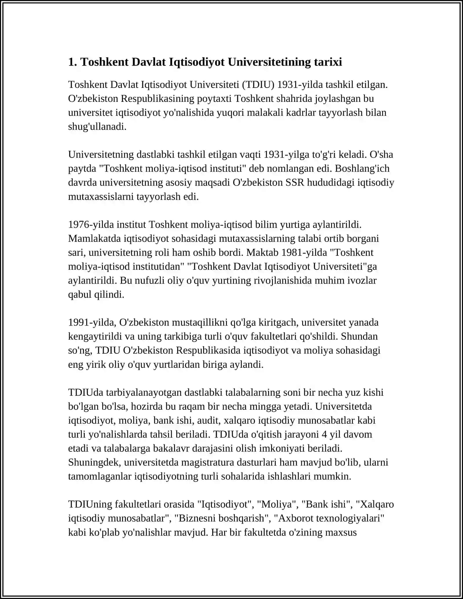 Toshkent Davlat Iqtisodiyot Universiteti 3