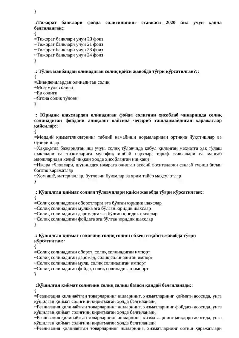 Ўзбекистон Республикасининг қонун ҳужжатларига мувофиқ ташкил этилган 3