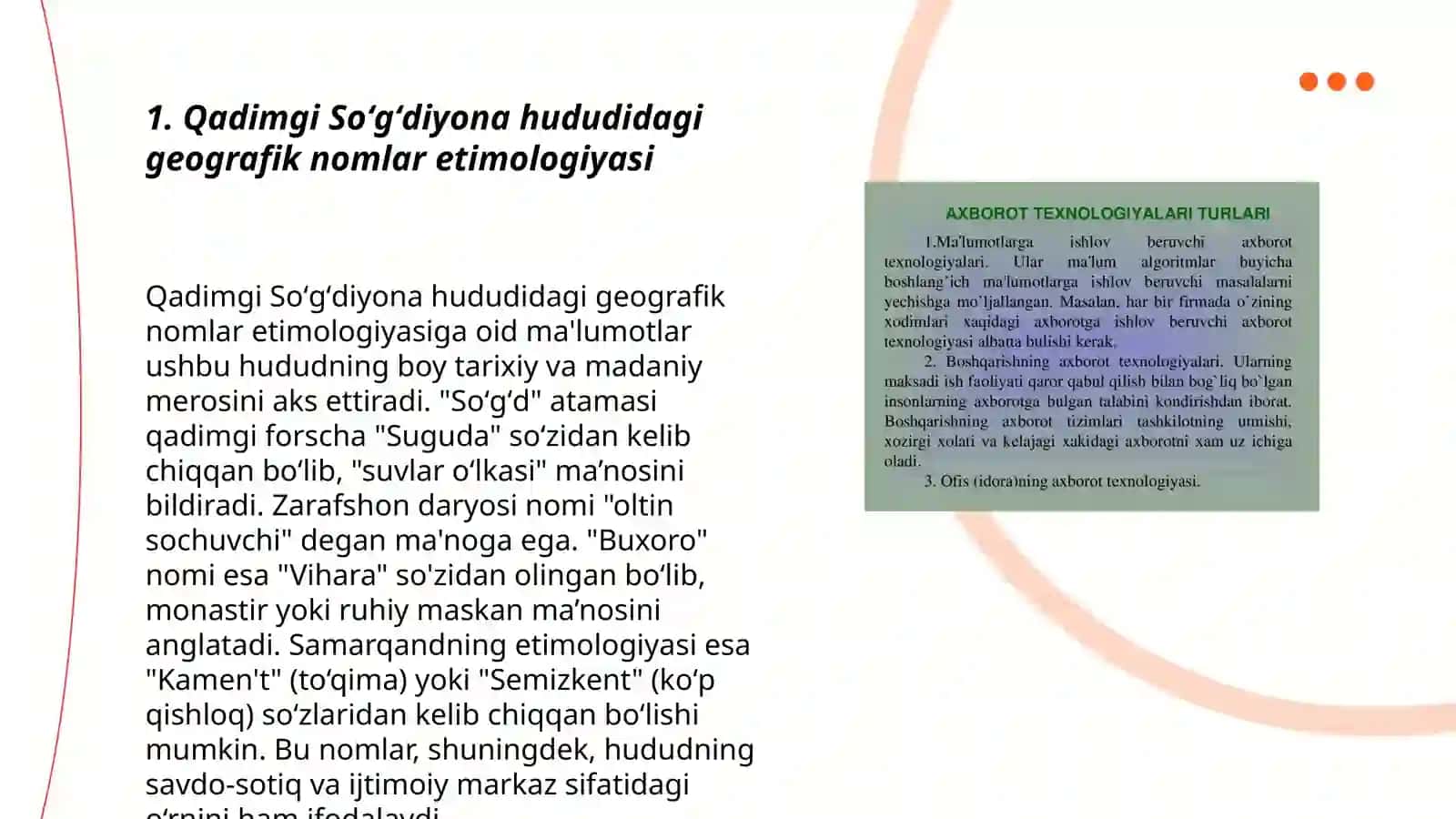 Oʻzbekistonning tarixiy hududlarida geografik nomlar va ularning etimologiyasi 3