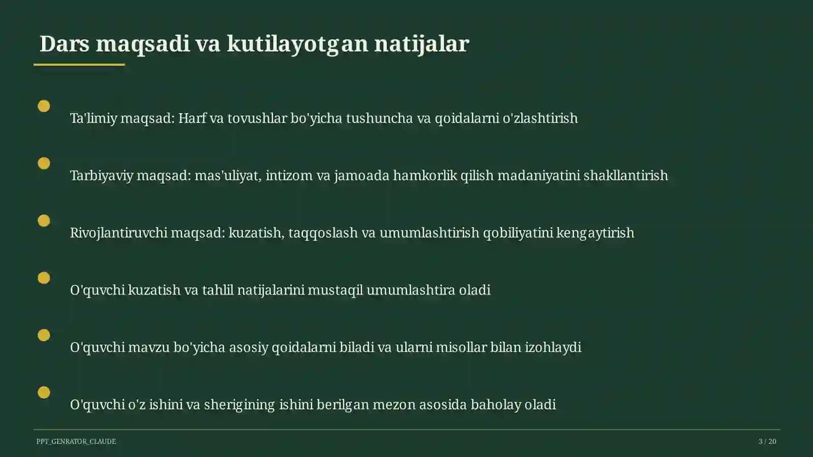 Harf va tovushlar (1-sinf) 3