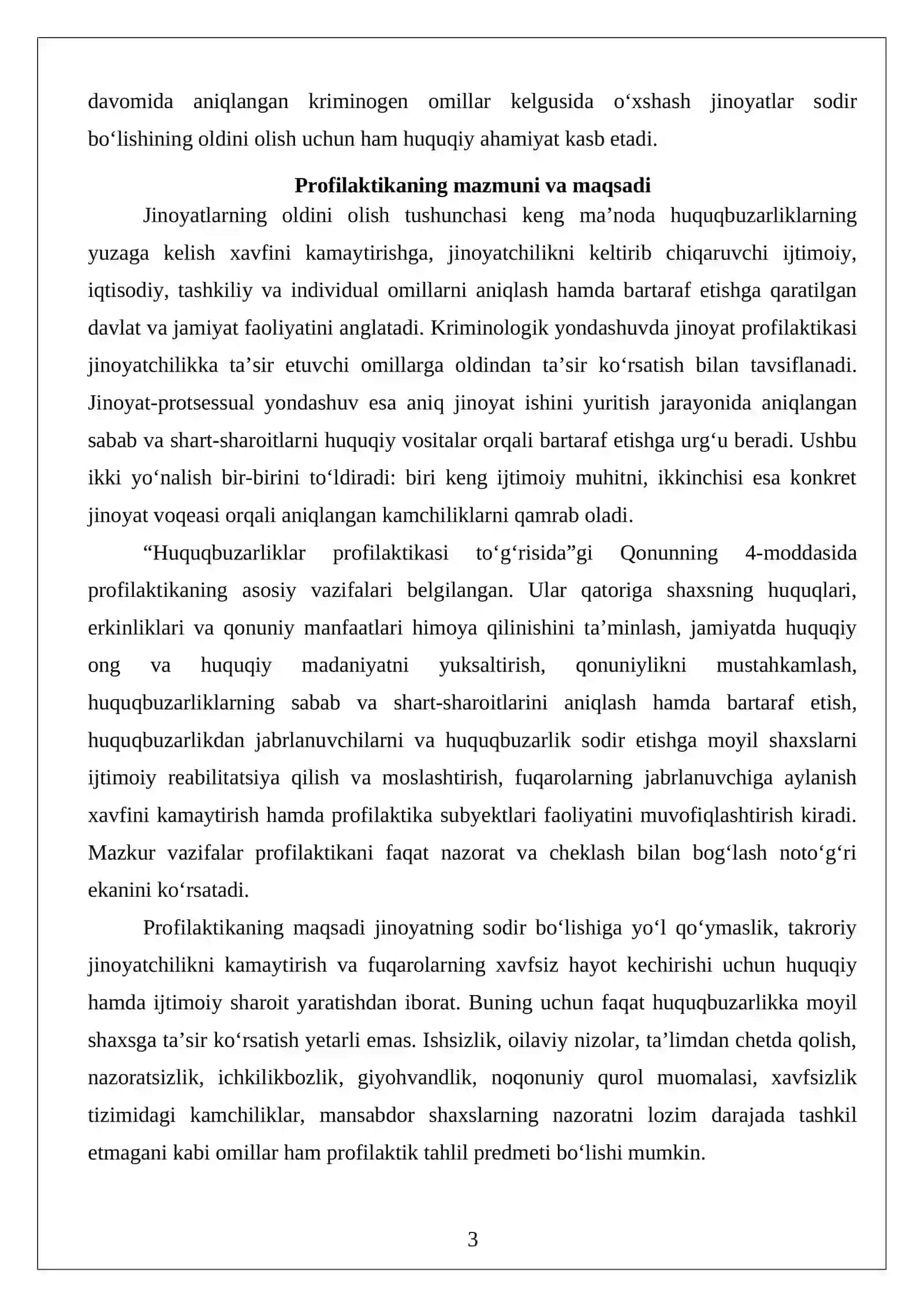Jinoyatlarning oldini olish va uning ahamiyati 3