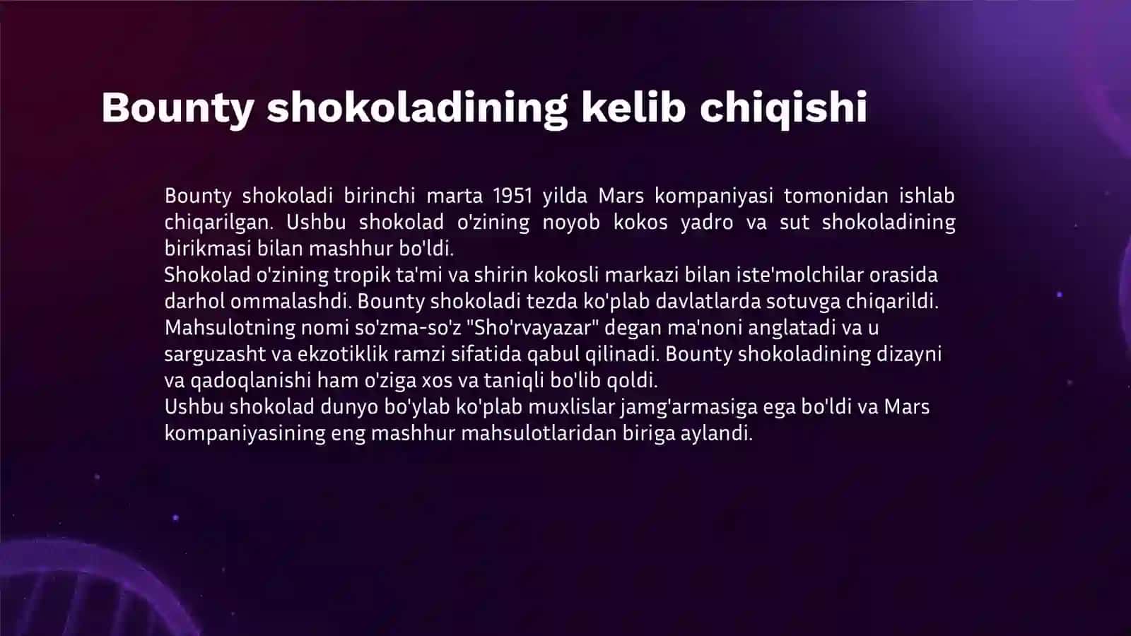 BOUNTY SHOKOLAD 3