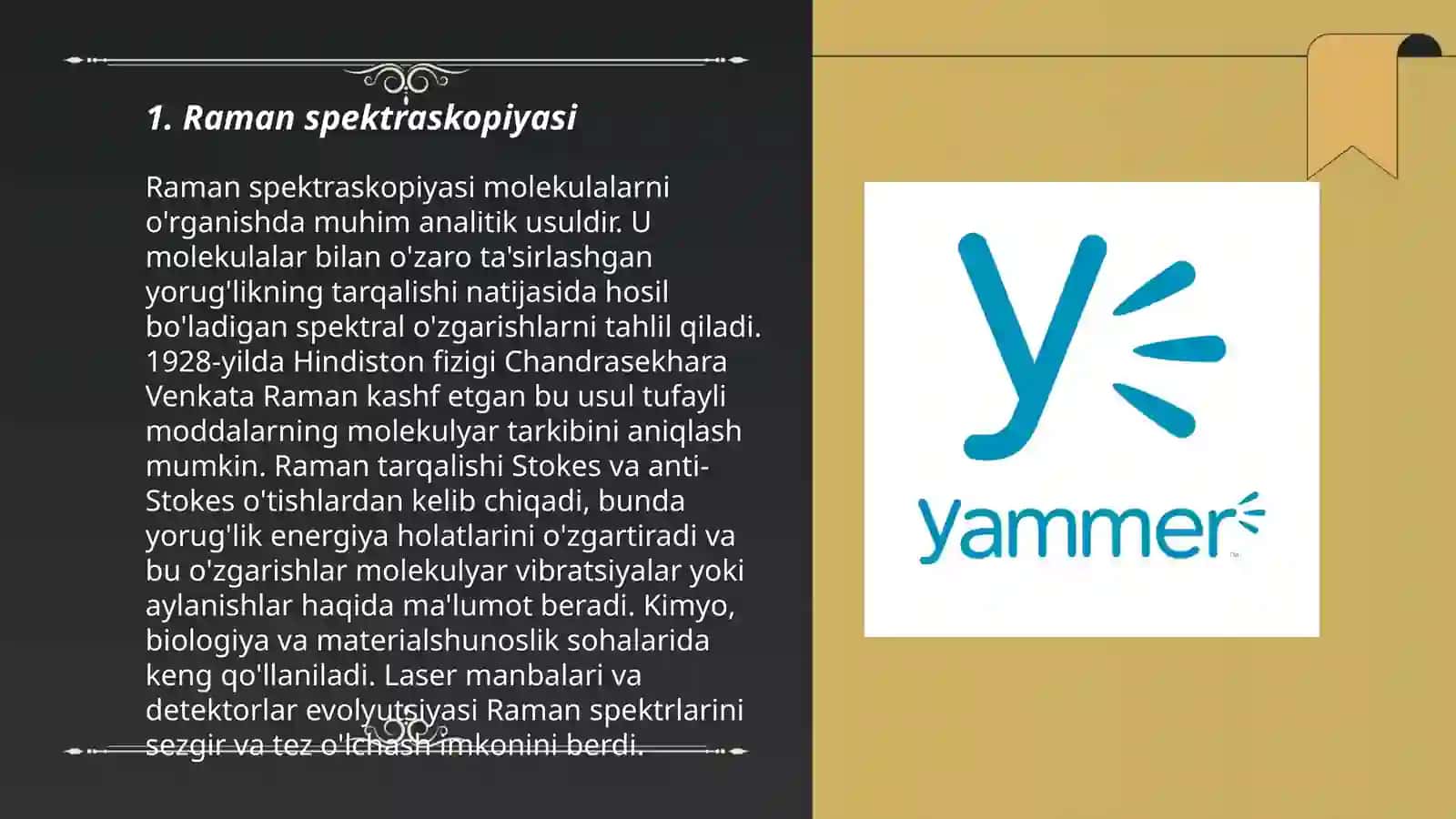 YamER spektraskoʻpiya usullari 3
