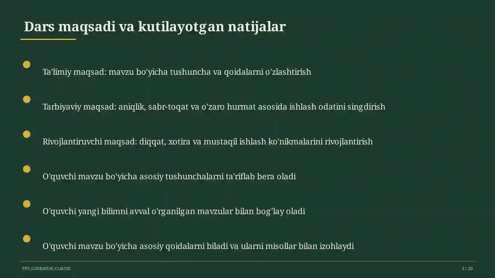 Foizlar va foizga doir masalalar (5-sinf) 3