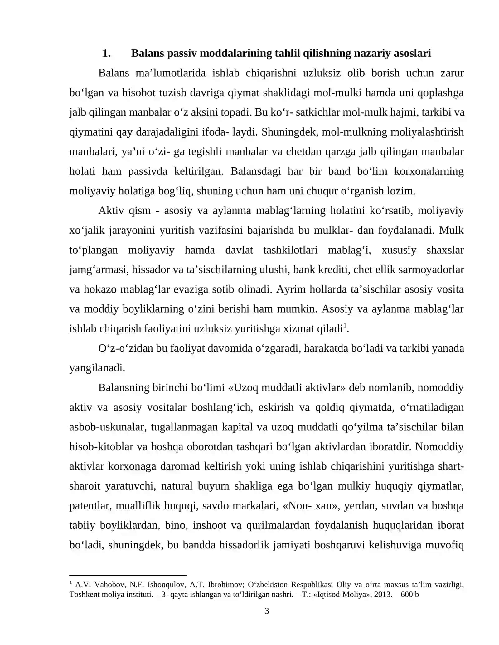 BALANS PASSIV MODDALARINING TAHLILI 3