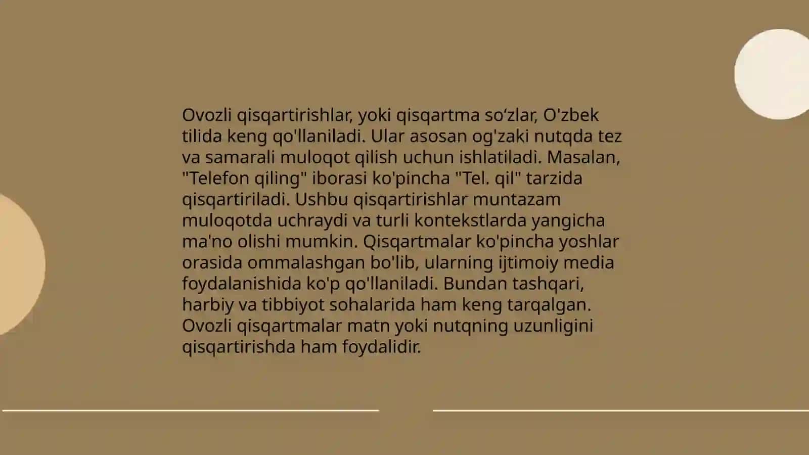 Ovozli qisqartmalar 3