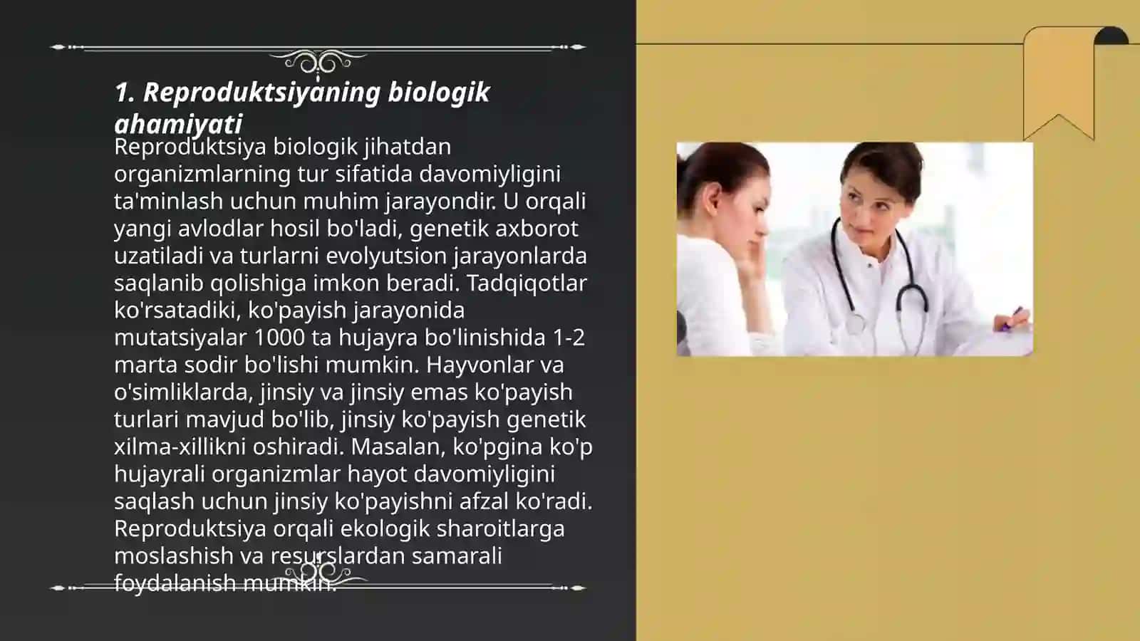 Reproduktsiyaning ahamiyati 3