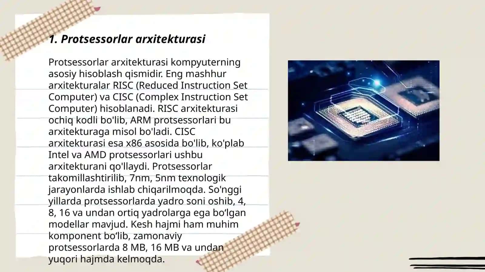 Protsessorlar arxitekturasi 3