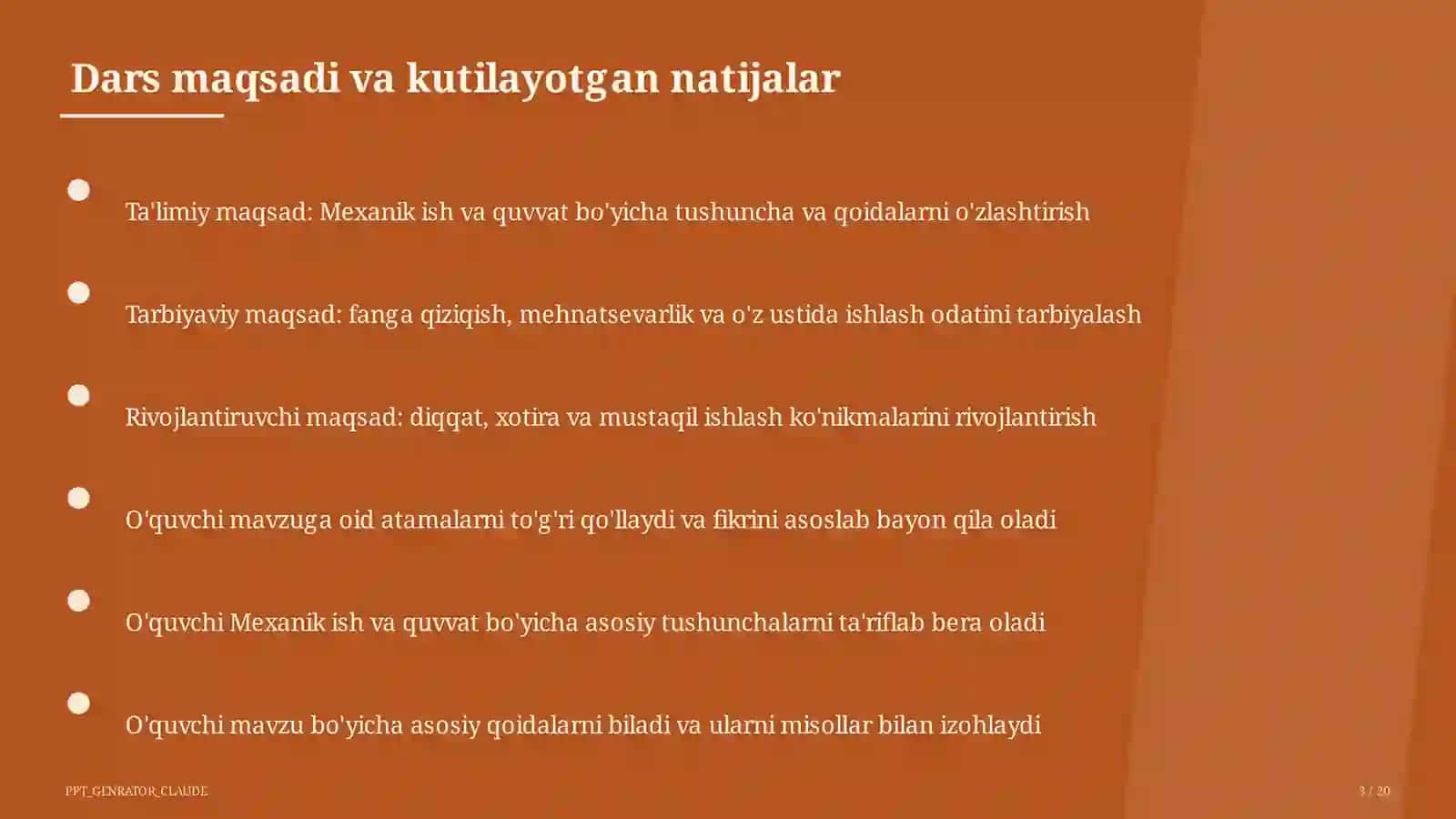 Mexanik ish va quvvat (7-sinf) 3