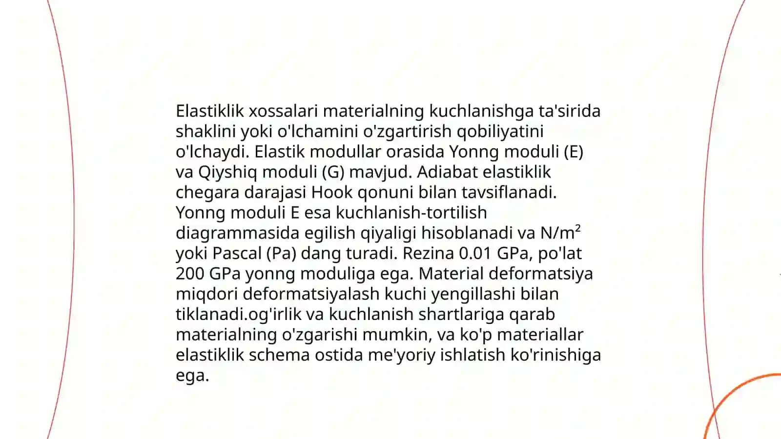 Tibbiyotda ishlatiladigan materillardan mexanik xossalari 3