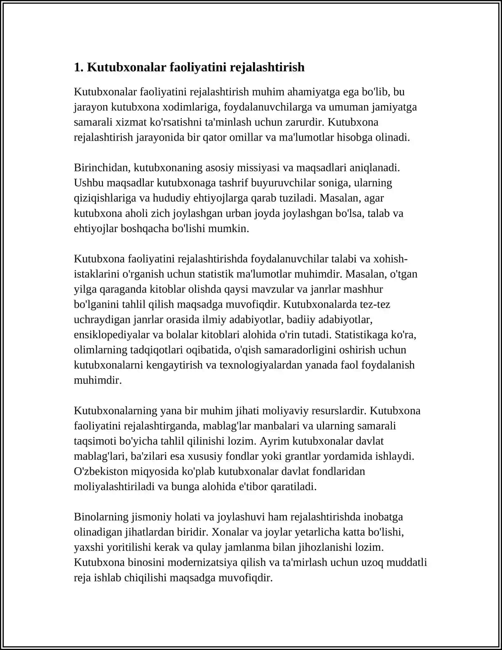 KUTUBXONALARGA METODIK RAHBARLIKNI TASHKIL ETISH MASALALARI 3