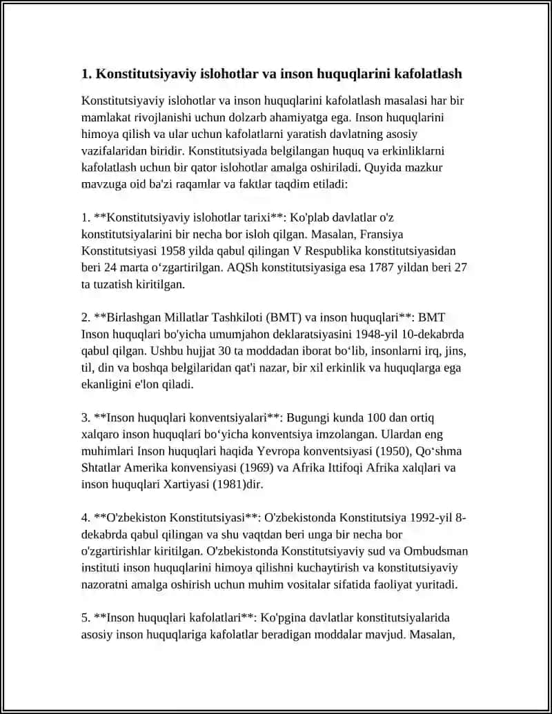 Konstitutsiyaviy Islohotlar va Inson Huquqlari 3