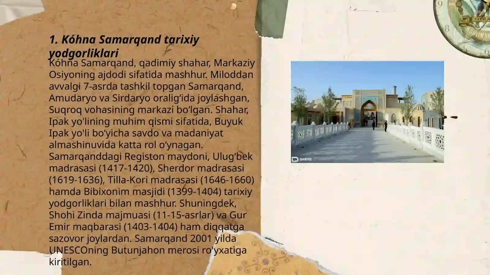 Kóhna Samarqand turizm markazi 3