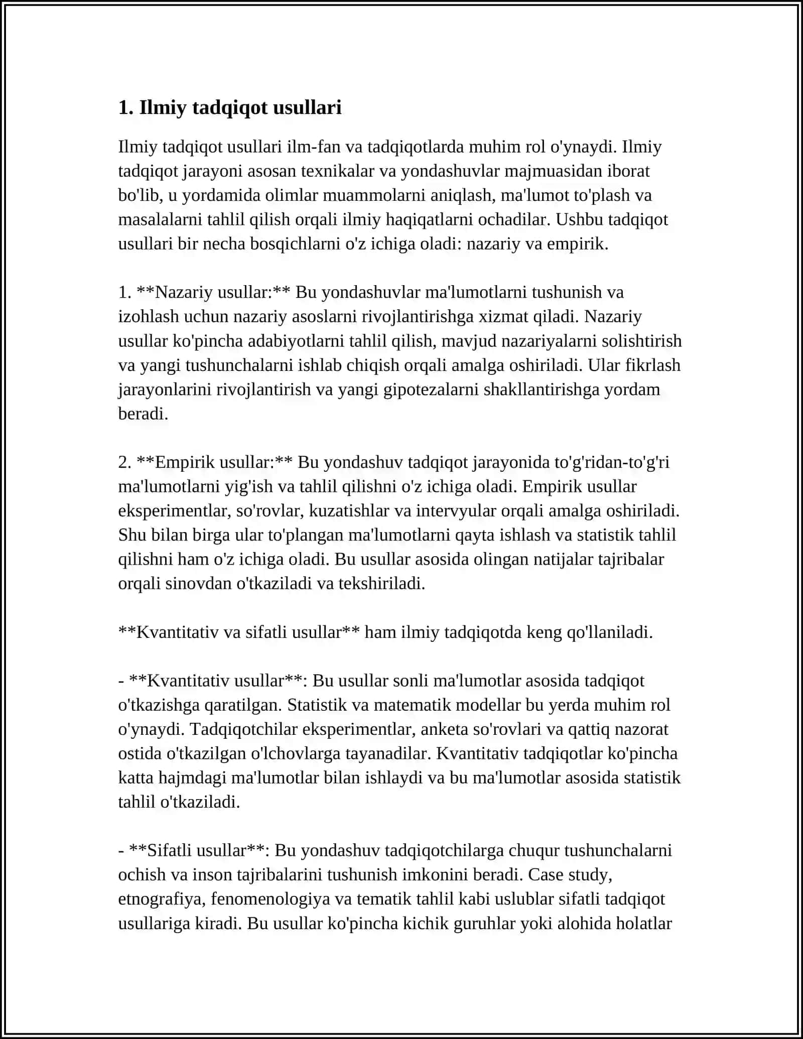 ILMIY MUAMMONI ANIQLASH GIPOTEZA ILGARI SURISH 3