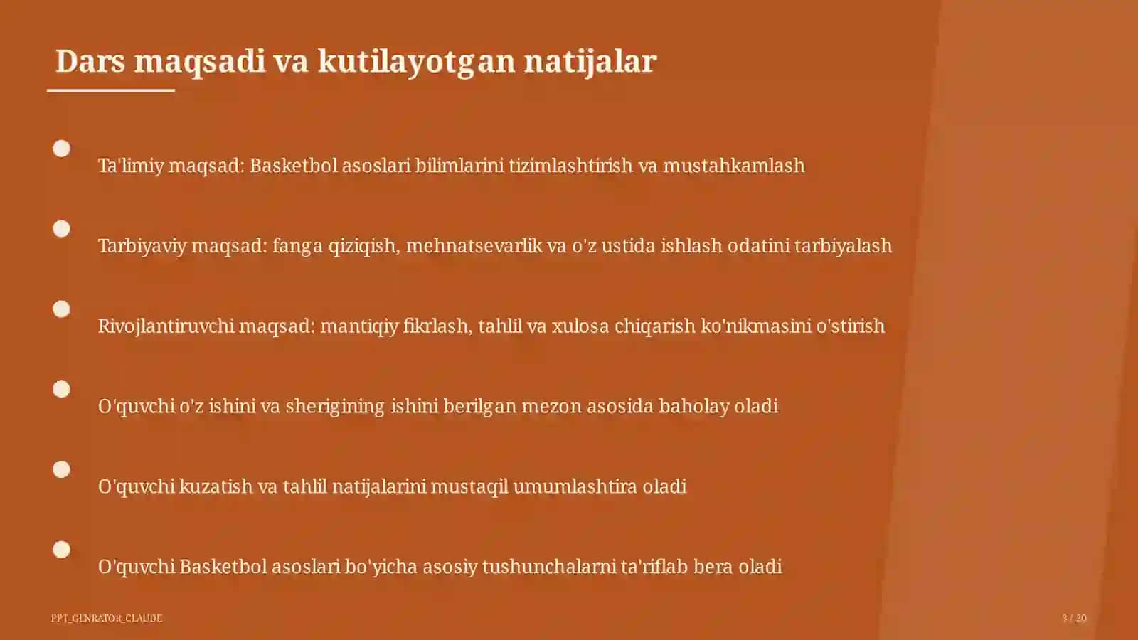 Basketbol asoslari (5-sinf) 3