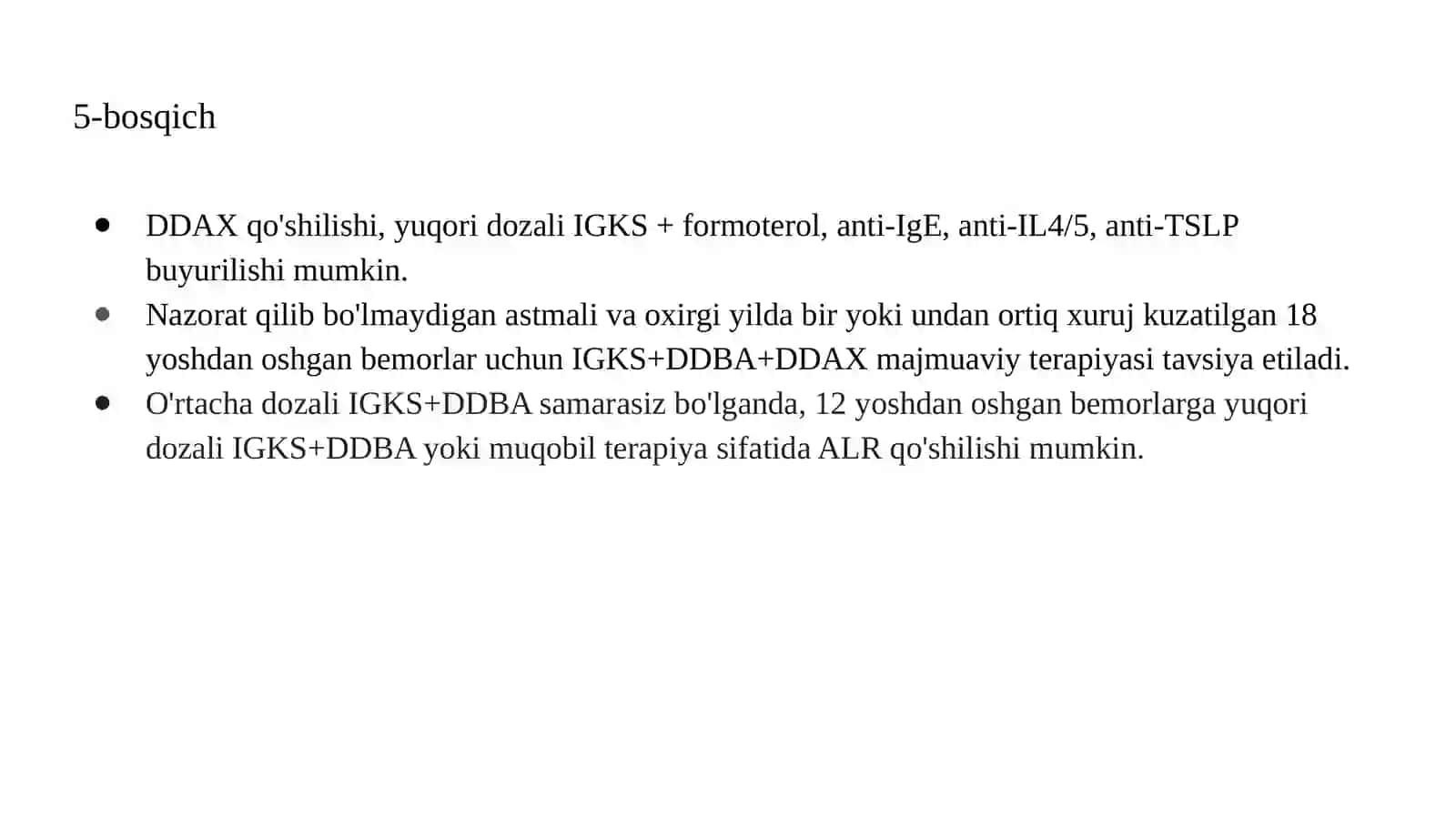 Bronxial astmani davolash bosqichlari (1-variant) 3