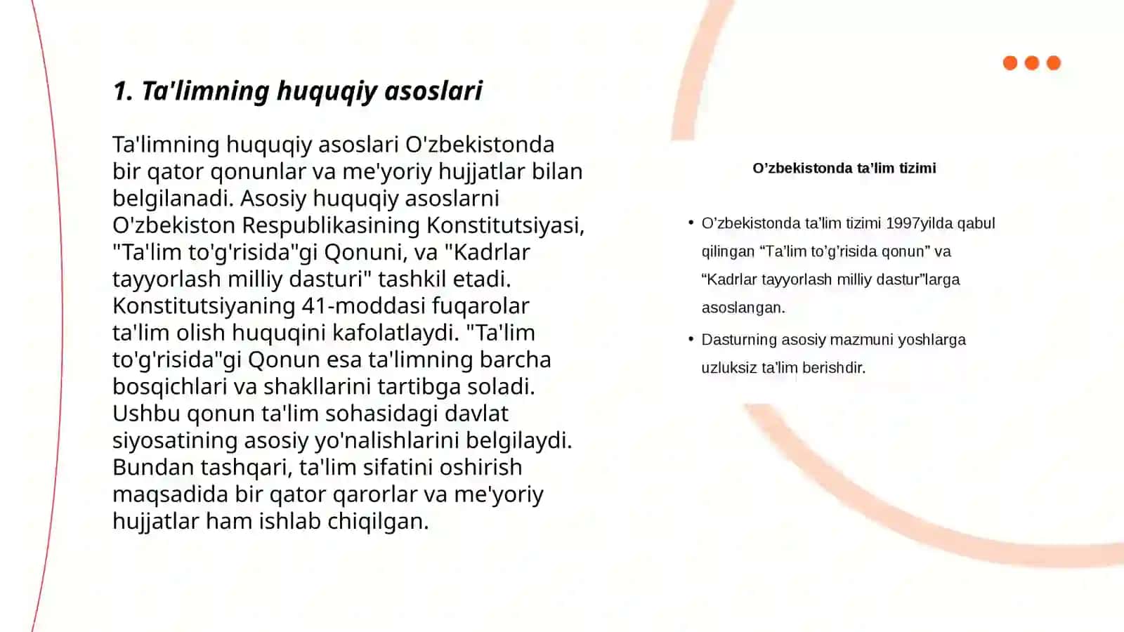 Ta'limning huquqiy asoslari 3