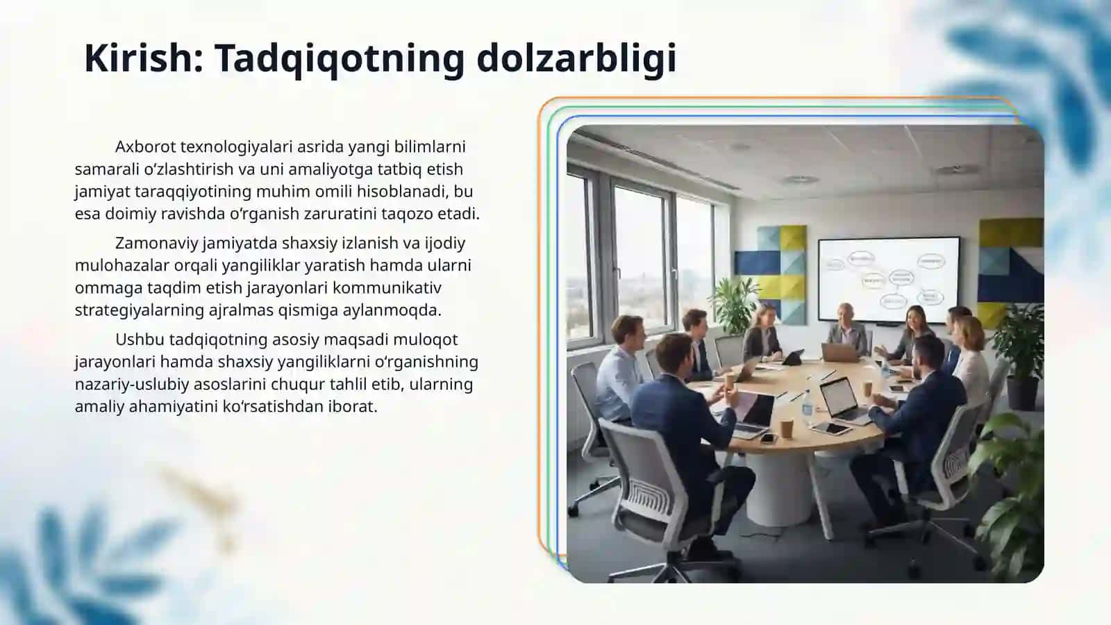 Muloqot va xususiy yangliklarni o‘rganish 3