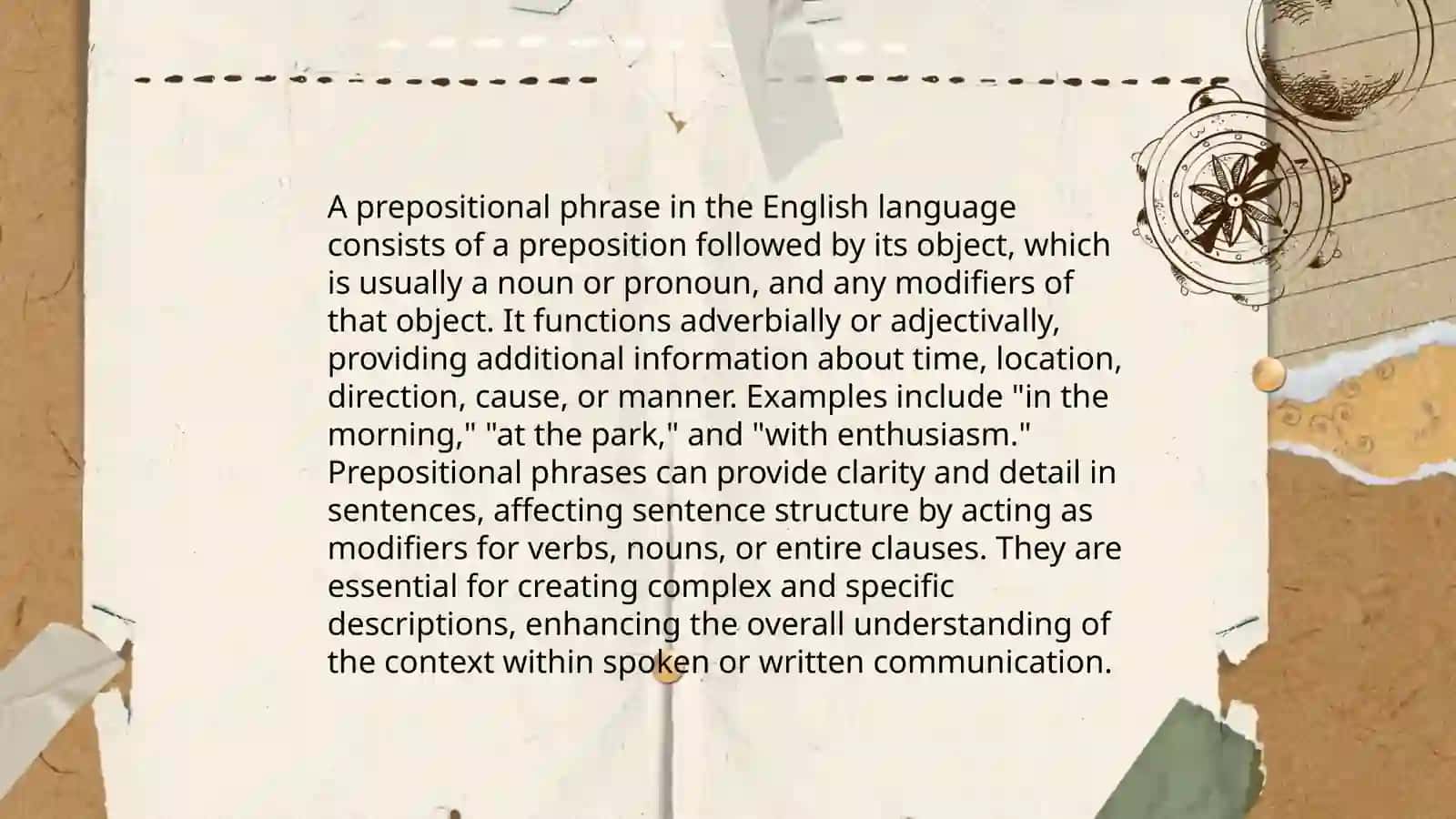 Prepositional phrases 3