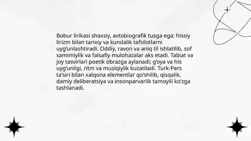 Bobur lirikasi 3