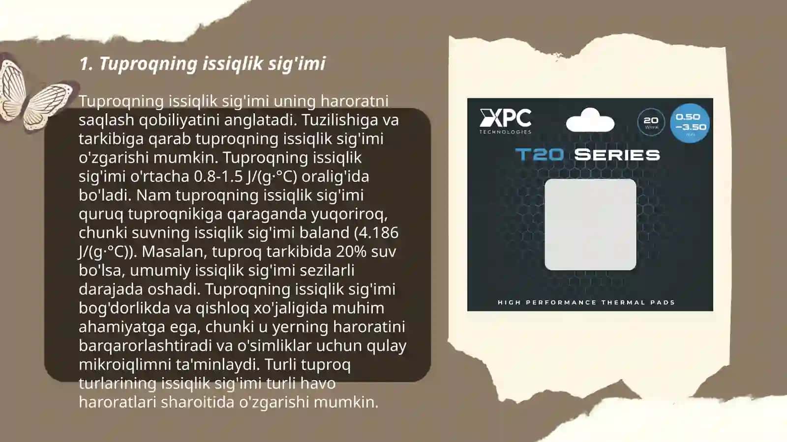 Tuproqning issiqlik xossalari va issiqlik rejimi 3