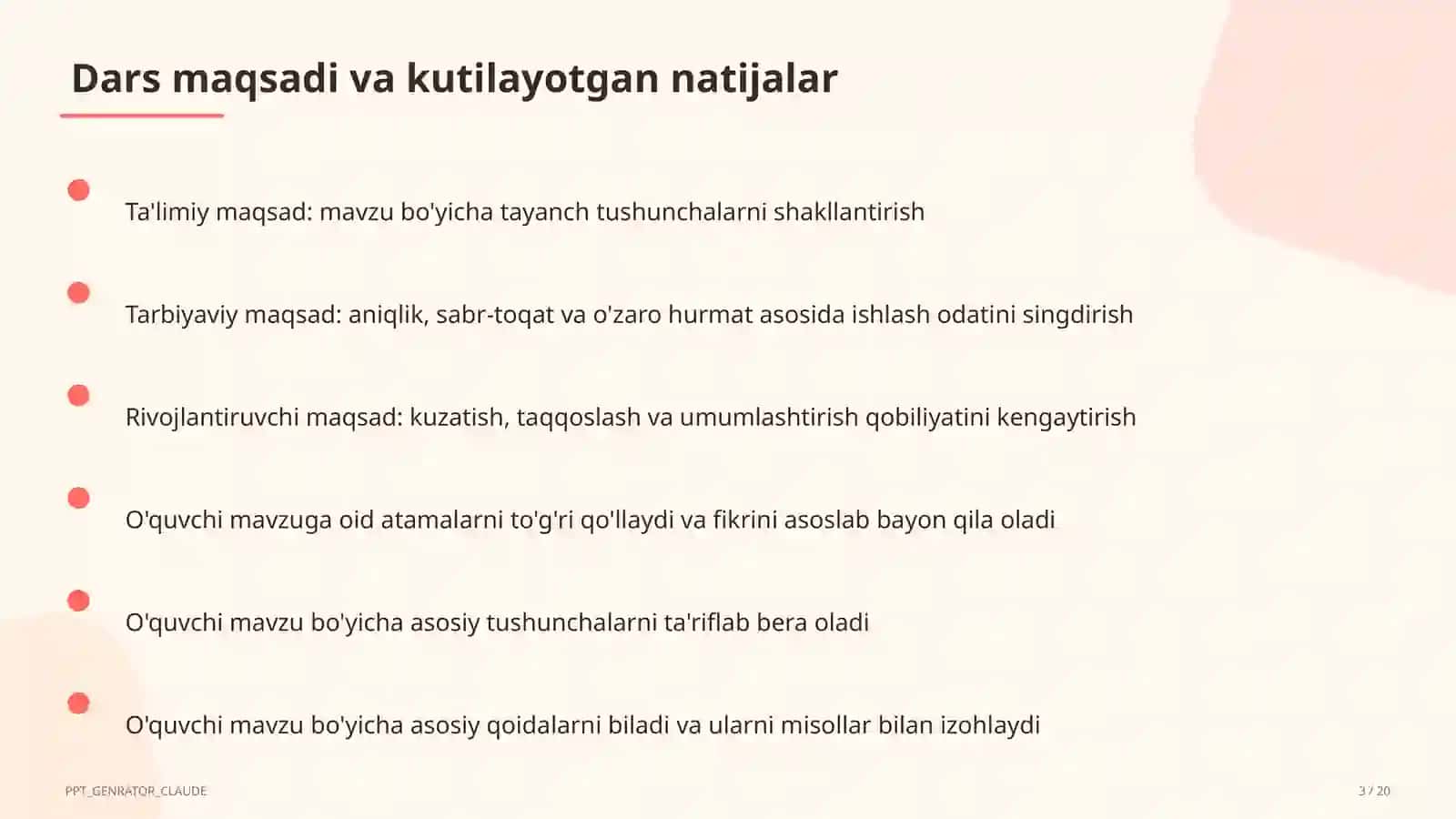 Geometriya (7– 11) — takrorlash darsi uchun 3