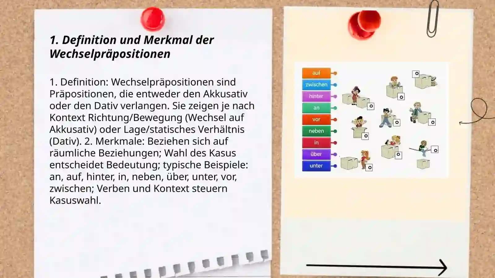 Wechselpräpositionen 3