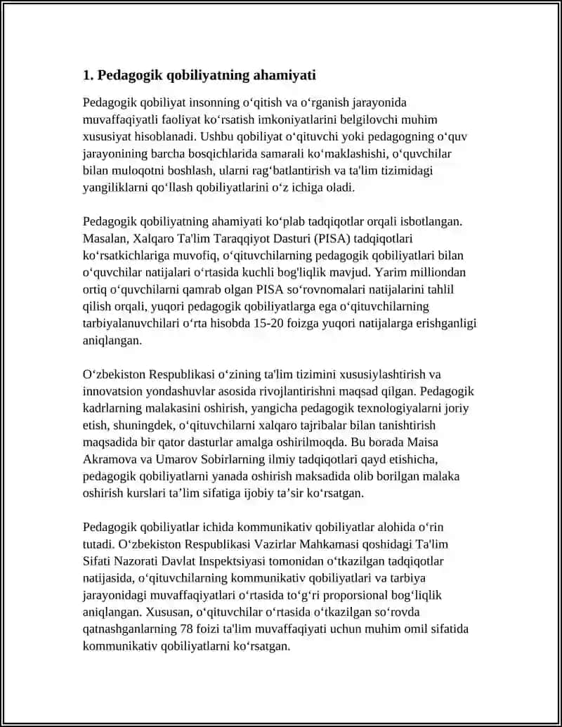 PEDAGOGIK QOBILIYATNI SHAKLLANTIRISH YILLARI.KOMMUNIKATSIYA HAQIDA TUSHUNCHA 3
