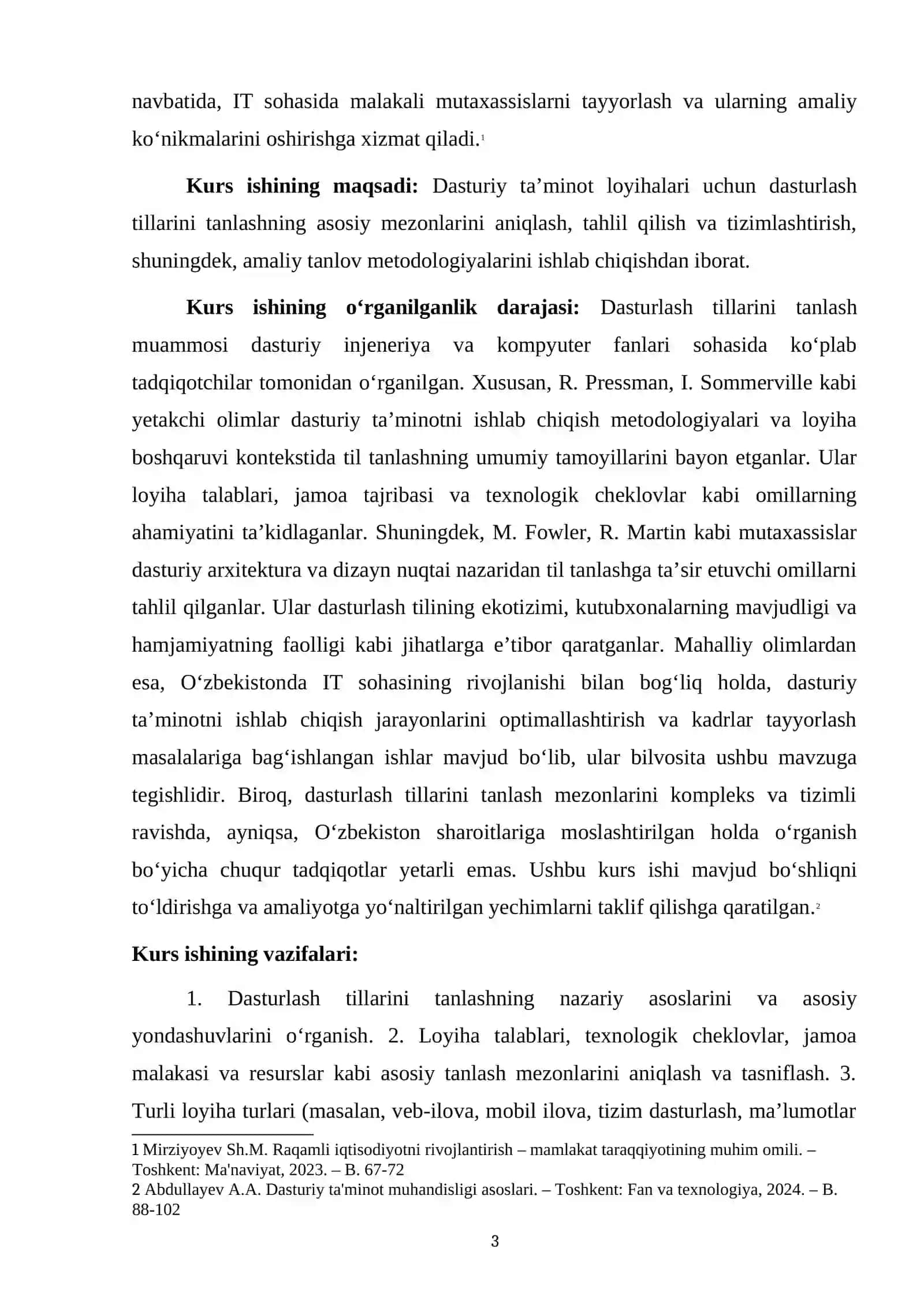 Dasturlash tillarini tanlash mezonlari 3