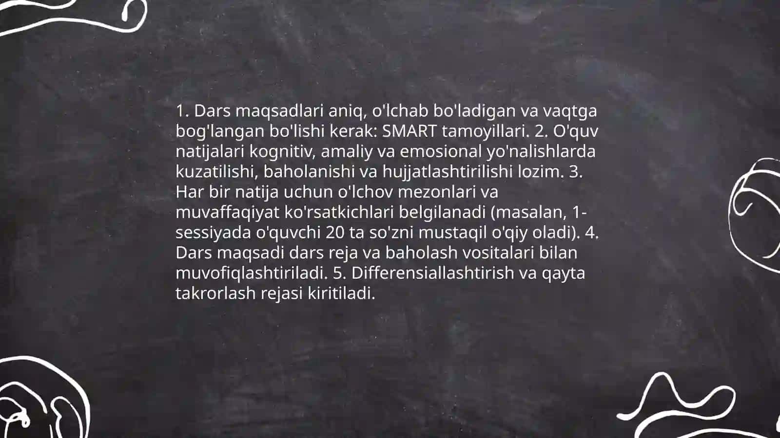 Savod órgatishning asosiy davri óqish darsi uchun metodik tavsiyalar ishlab chiqish 3