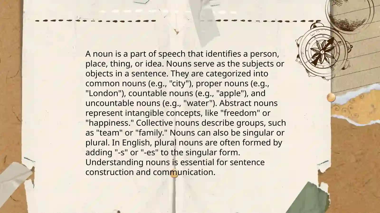 The noun 3