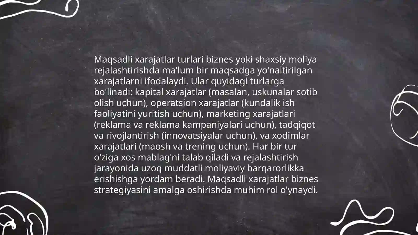 Maqsadli xarajatlar 3