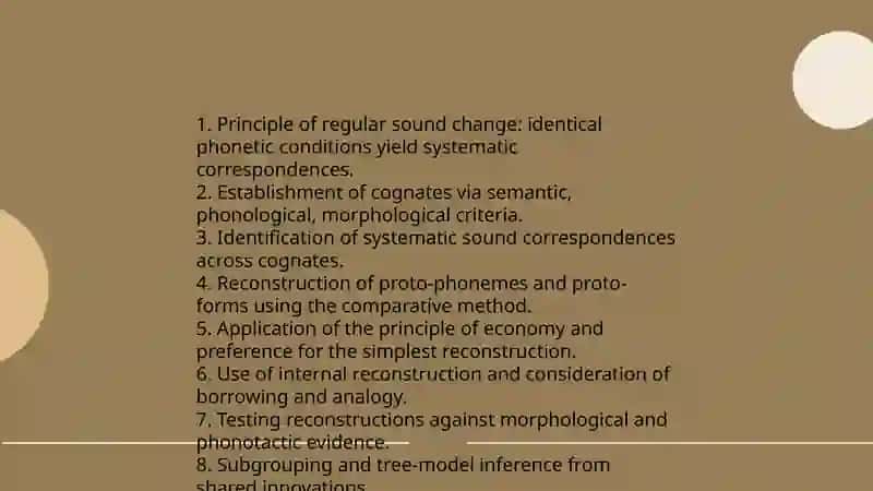 Methods of comparative study of languages 3