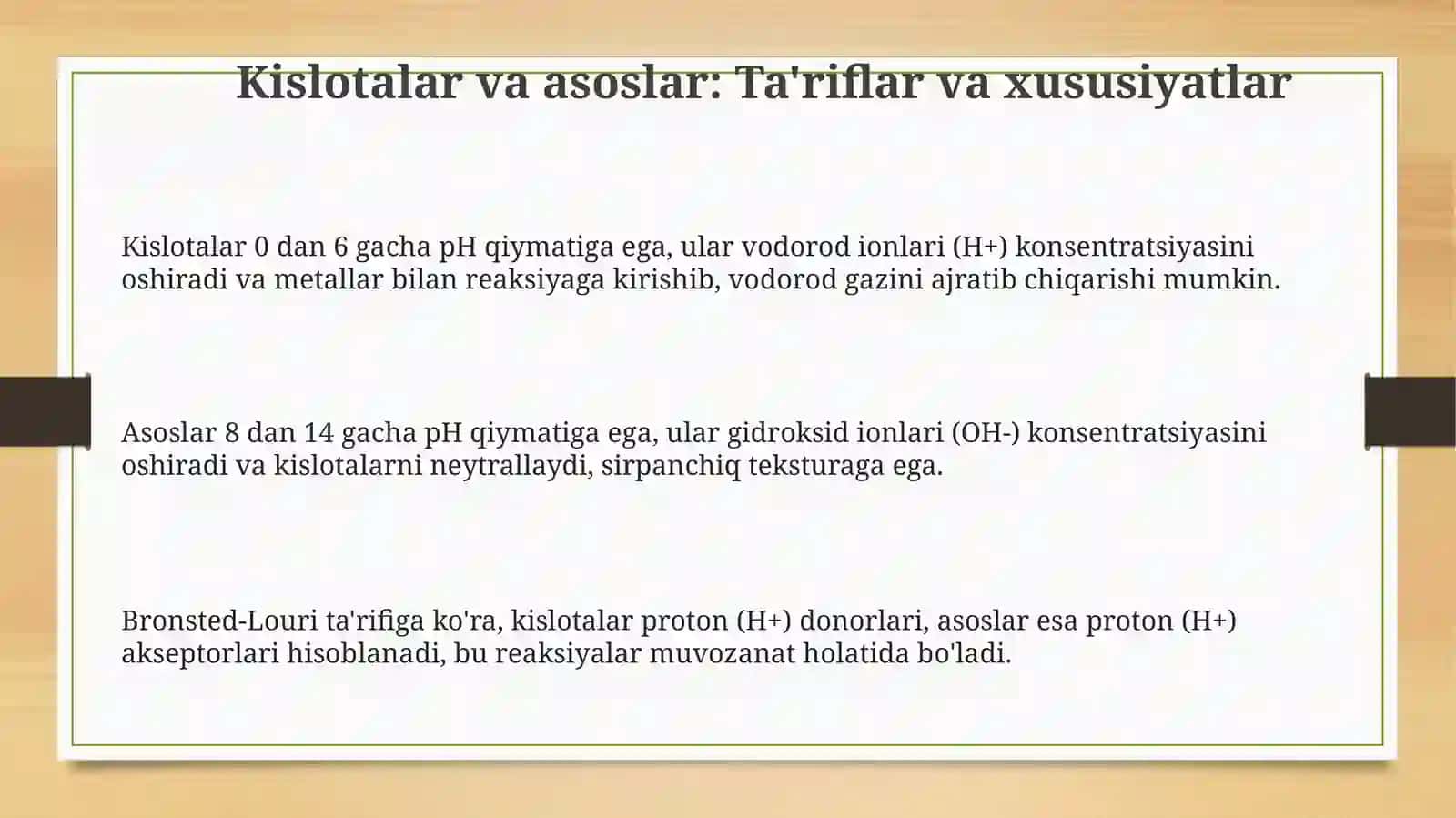 Tabiy indikatorlar: Ta'rif va xususiyatlar 3