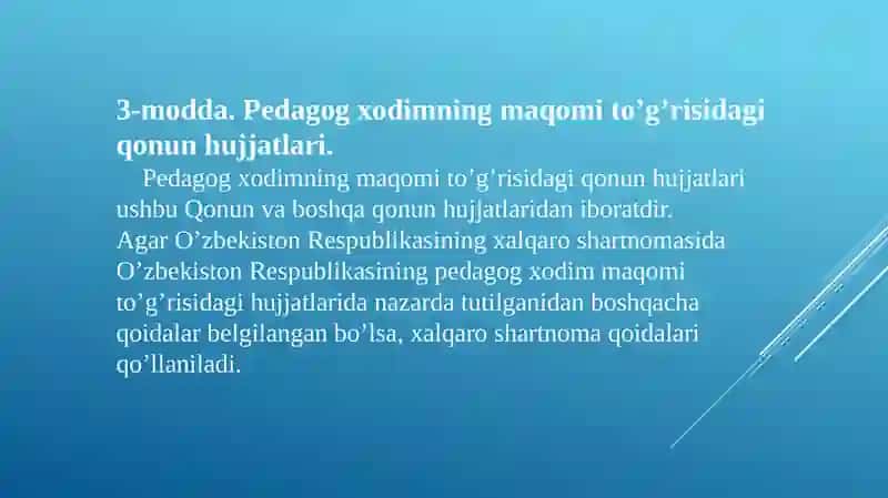 Pedagog xodimning maqomi 3