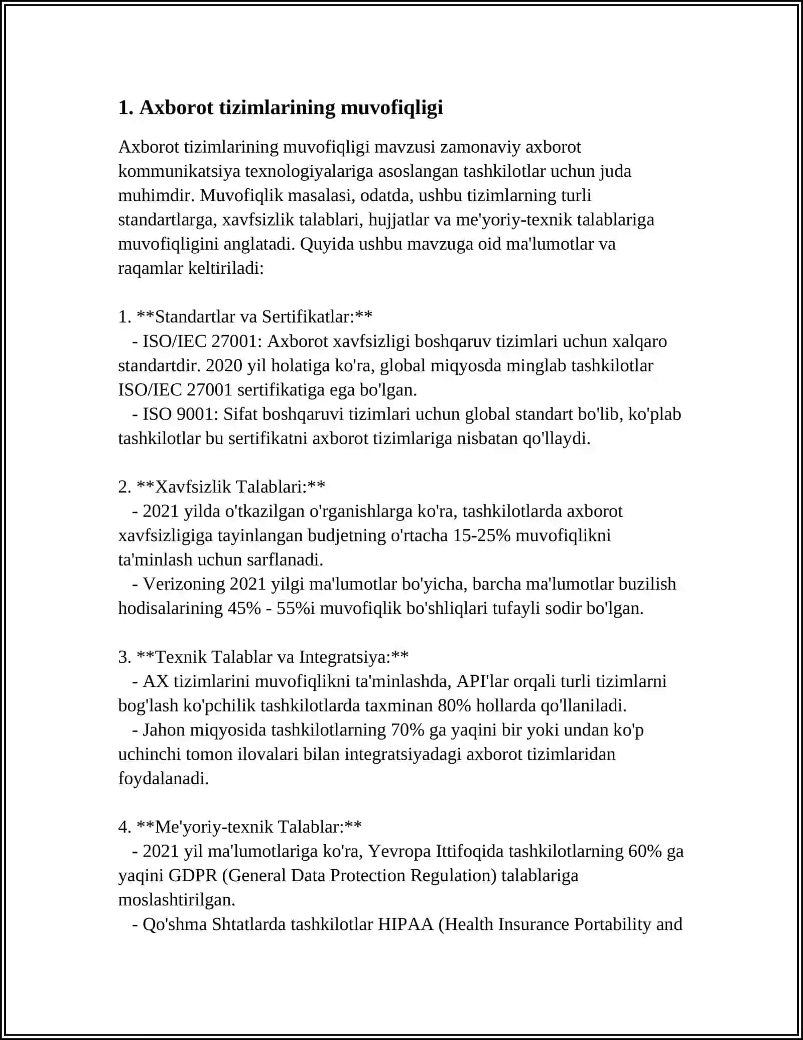 IQTISODIYOTDA AXBOROT TIZIMLARINING O'ZARO INTEGRATSIYASI 3