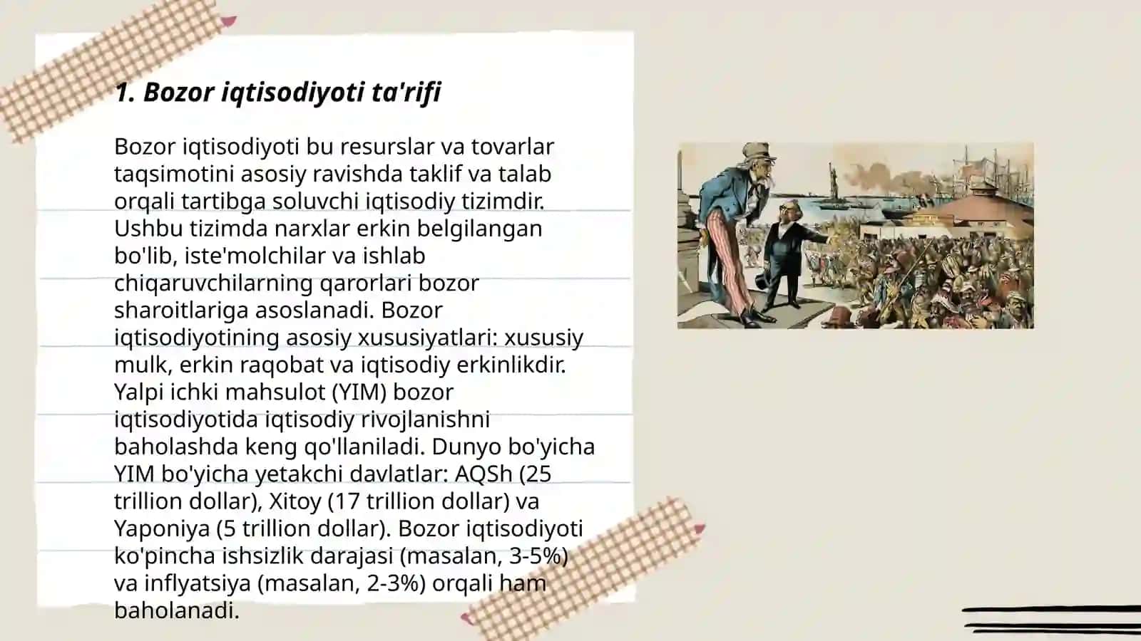 Bozor iqtisodiyotining mazmuni va amal qilishi 3