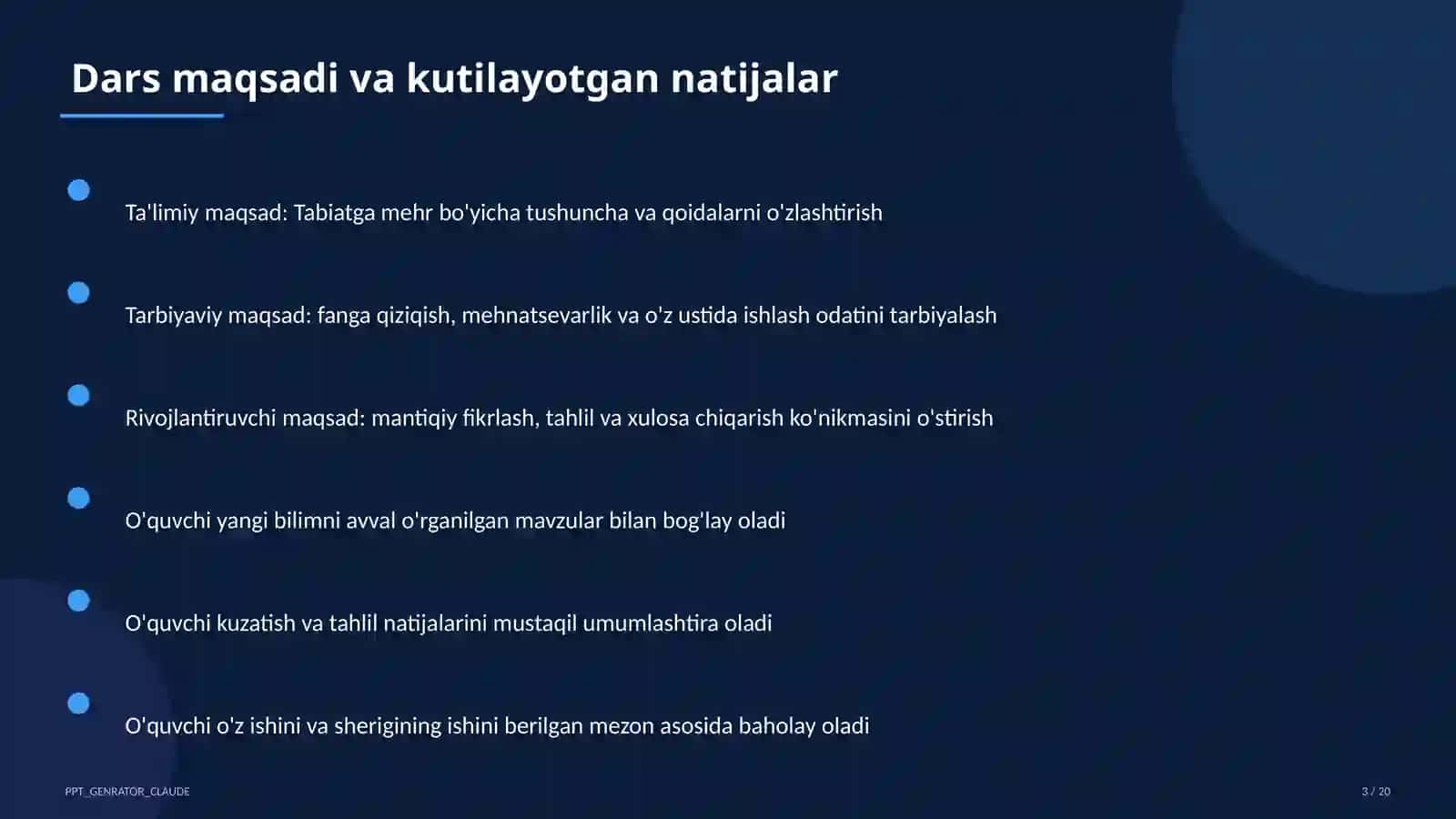 Tabiatga mehr (3-sinf) 3