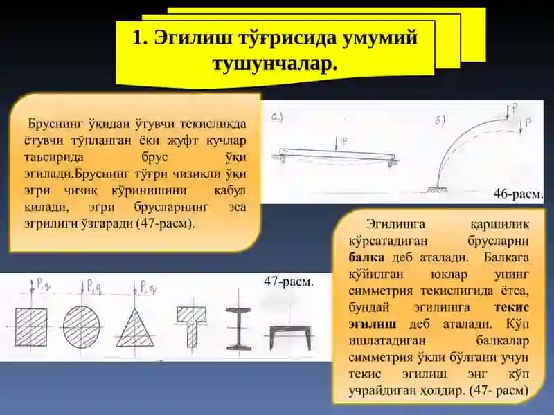 Балканинг мустаҳкамлик билан бикрликка бўлган масалаларни ечиш 3