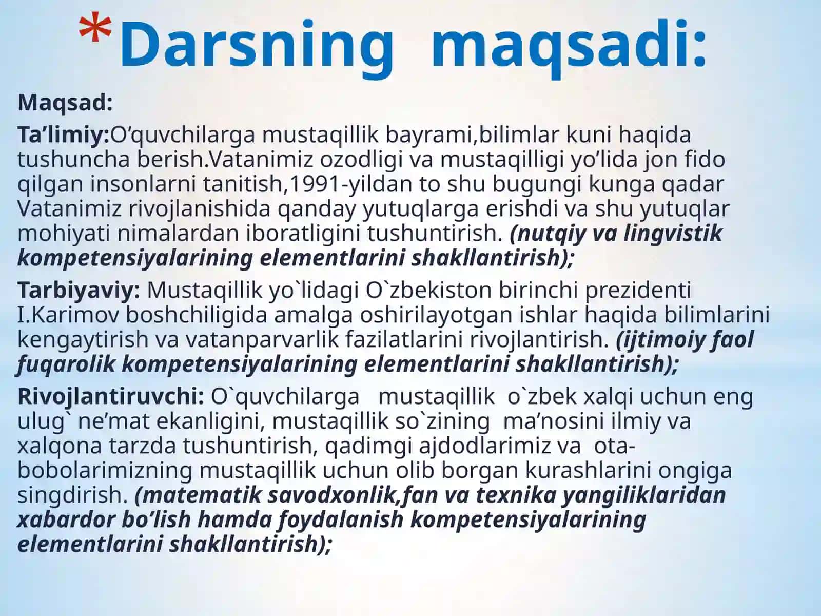 Tayyorgarlikning ta’limi 3