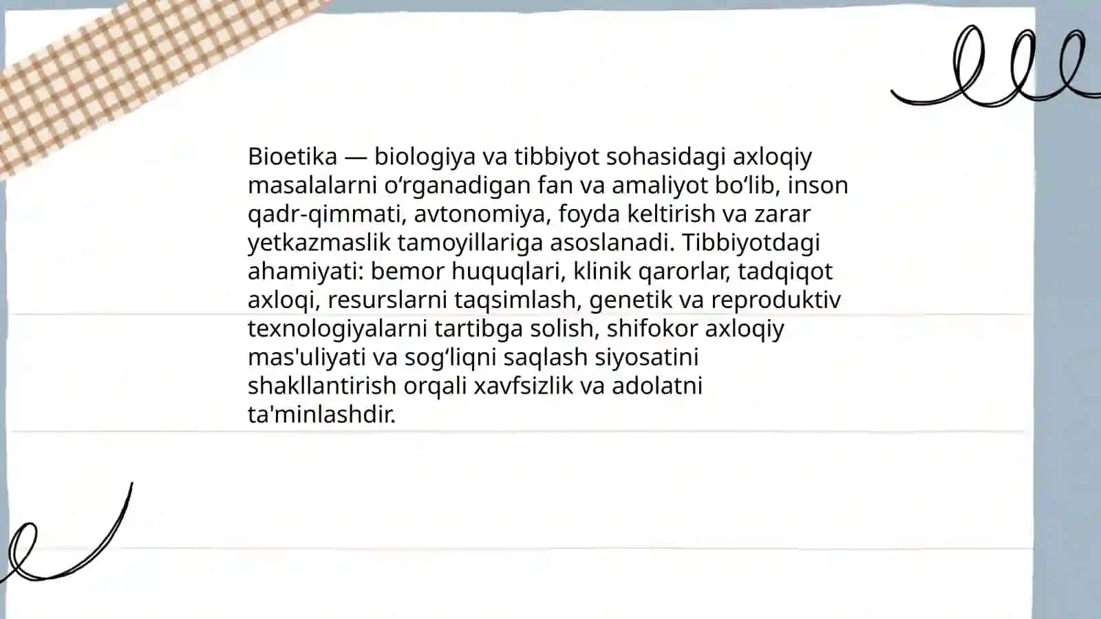 Tibbiyotda Bioetika Masalalari 3
