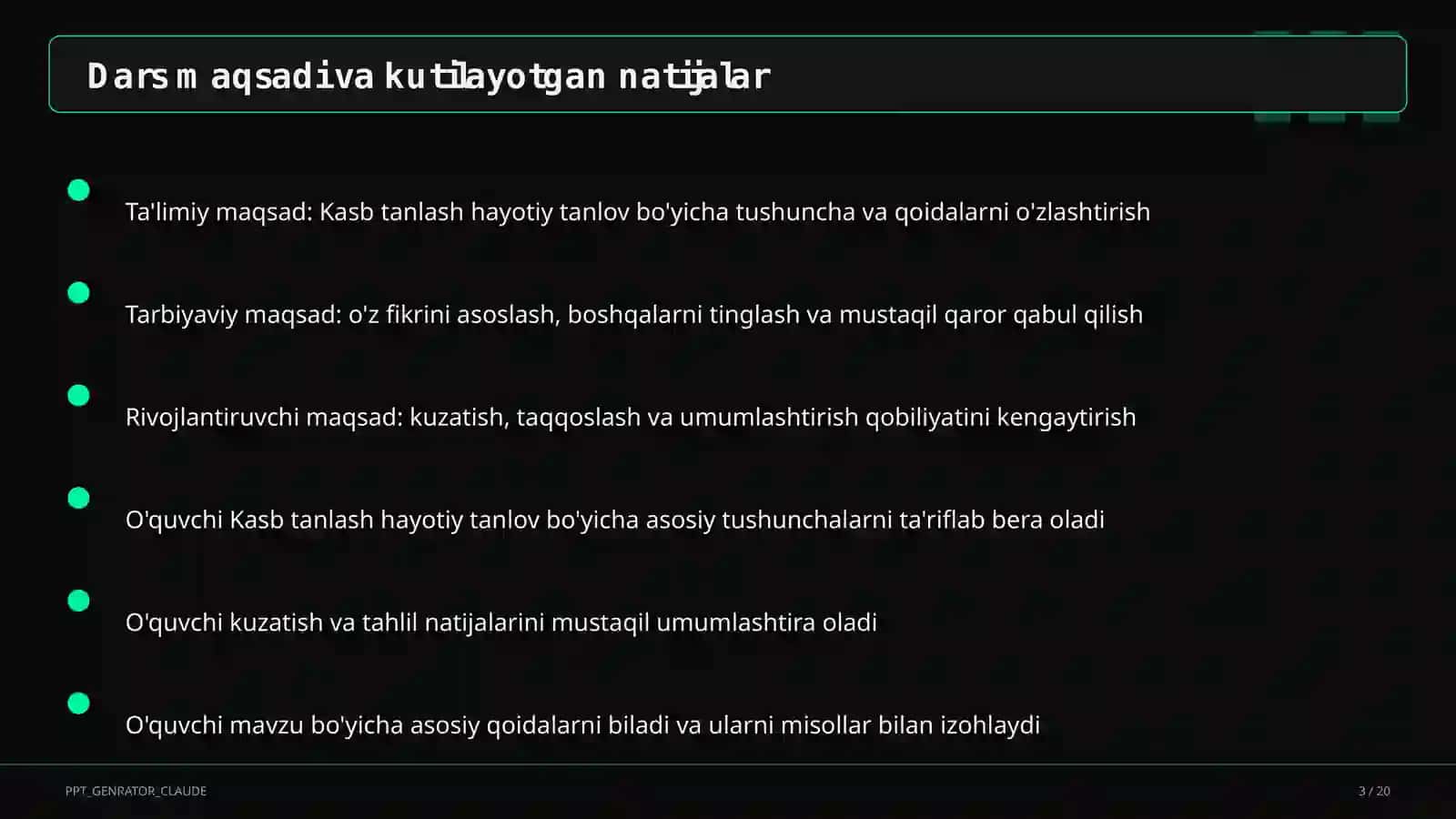 Kasb tanlash hayotiy tanlov (9-sinf) 3