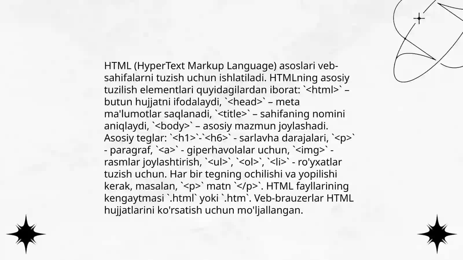 HTML asoslari 3