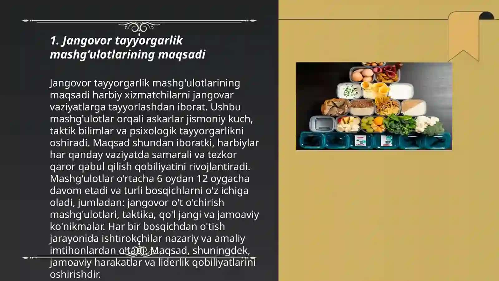 Jangovor tayyorgarlik mashgʻulotlarni tashkillashtirish va oʻtkazish tartibi 3
