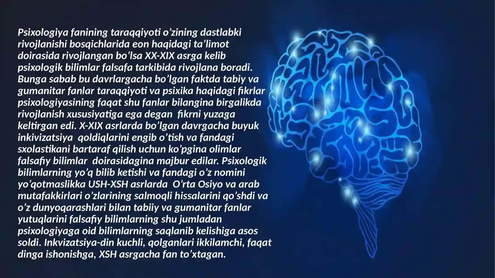Umumiy psixologiyaning mustaqil fan sifatida vujudga kelishi, uning rivojlanishi va hozirgi holati 3
