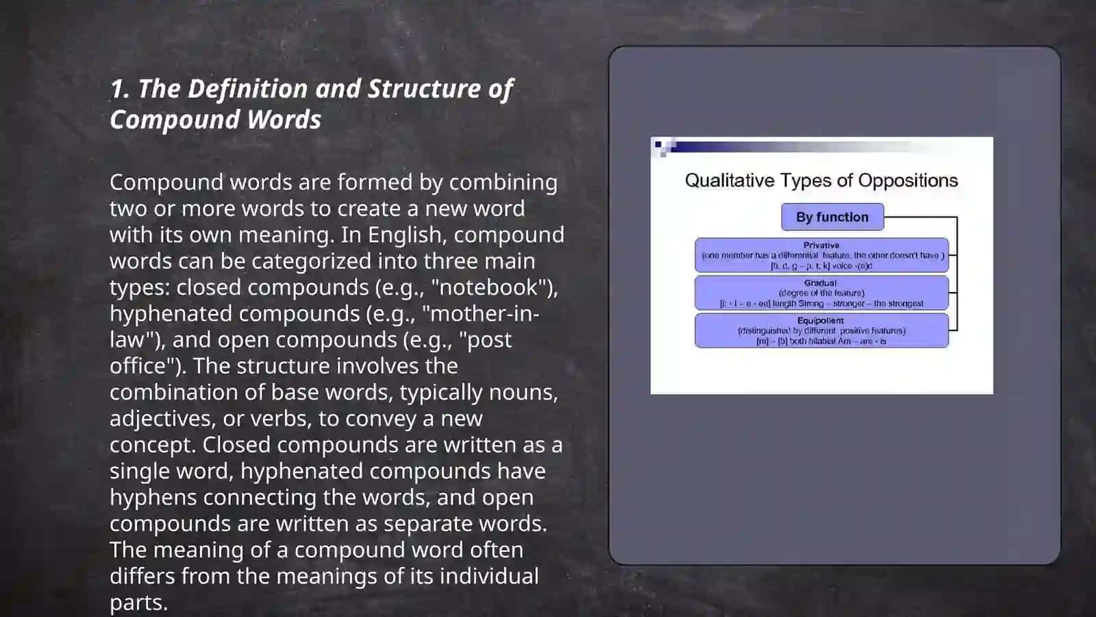 The phonological and morphological characteristics of compaund words in english 3
