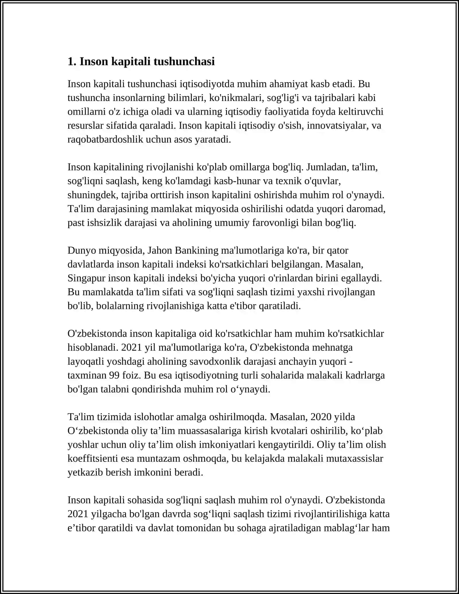 INSON KAPITALINI BOSHQARISH: ZAMONAVIY USULLAR VA YONDASHUVLAR 3