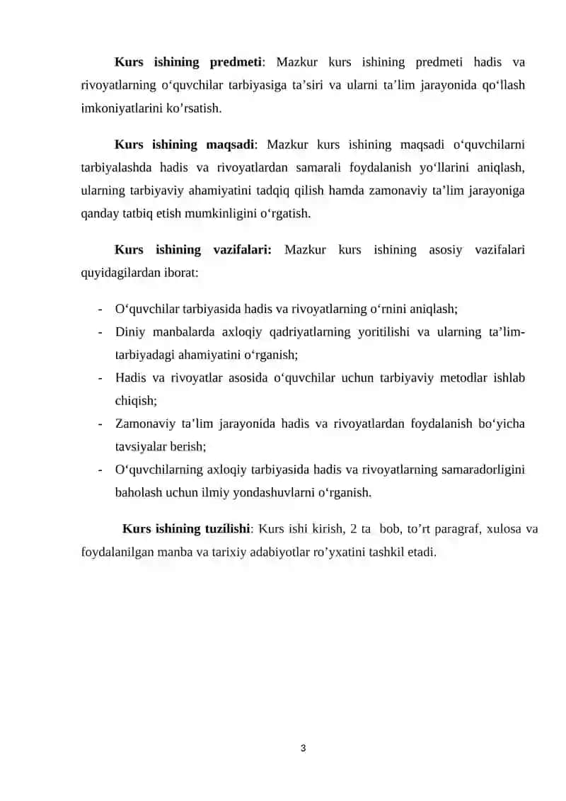 Boshlang'ich sinflarda rivoyat va hadislarni o'rgatish Pedagogik muammo sifatida 3